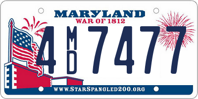 MD license plate 4MD7477