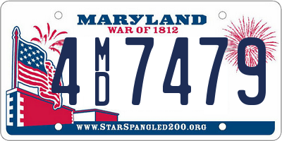 MD license plate 4MD7479