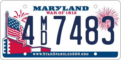 MD license plate 4MD7483