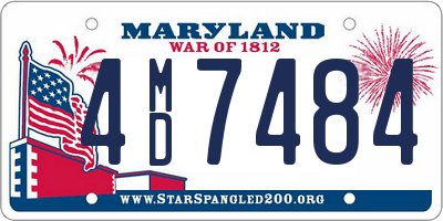 MD license plate 4MD7484