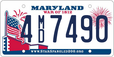 MD license plate 4MD7490