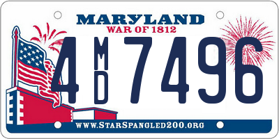 MD license plate 4MD7496