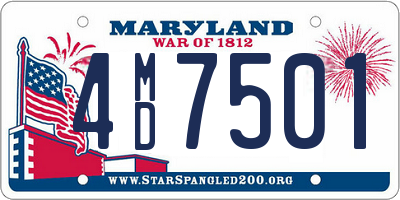 MD license plate 4MD7501