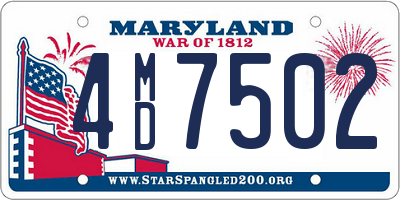 MD license plate 4MD7502