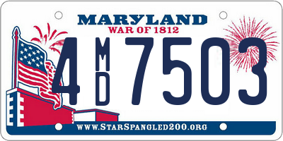 MD license plate 4MD7503