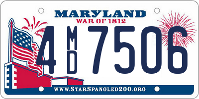 MD license plate 4MD7506