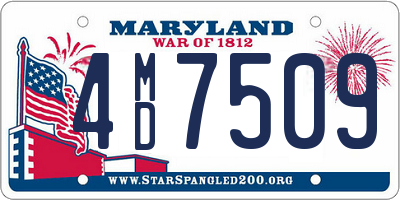 MD license plate 4MD7509