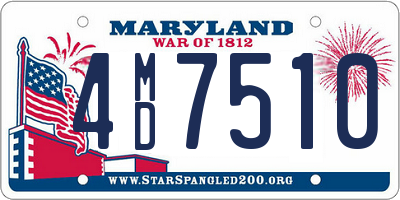 MD license plate 4MD7510