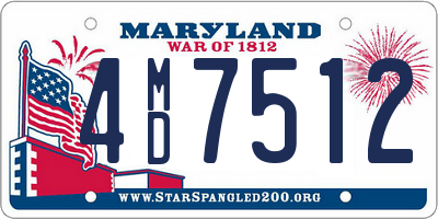 MD license plate 4MD7512