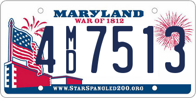 MD license plate 4MD7513