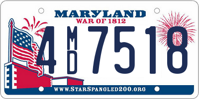 MD license plate 4MD7518