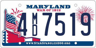 MD license plate 4MD7519