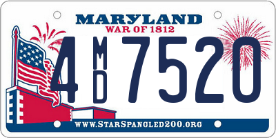 MD license plate 4MD7520