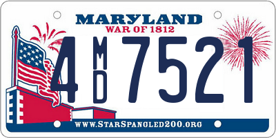 MD license plate 4MD7521