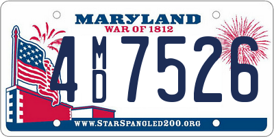 MD license plate 4MD7526