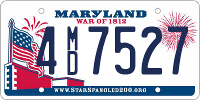 MD license plate 4MD7527