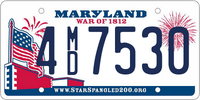 MD license plate 4MD7530