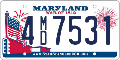 MD license plate 4MD7531