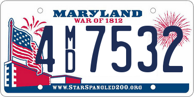 MD license plate 4MD7532