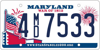 MD license plate 4MD7533