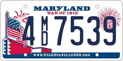 MD license plate 4MD7539