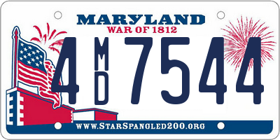 MD license plate 4MD7544