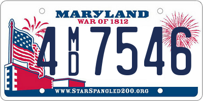 MD license plate 4MD7546