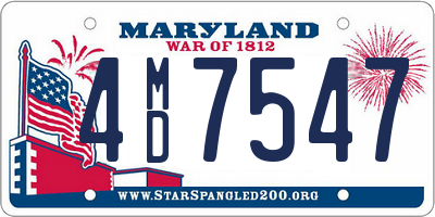 MD license plate 4MD7547