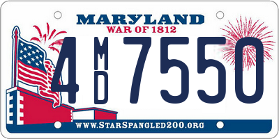 MD license plate 4MD7550