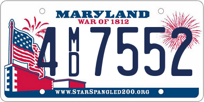 MD license plate 4MD7552