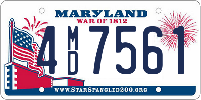 MD license plate 4MD7561