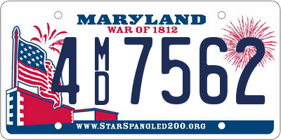 MD license plate 4MD7562