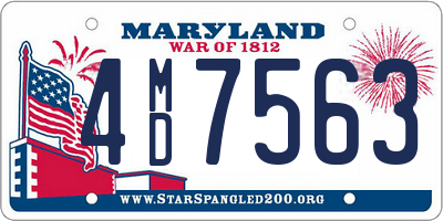 MD license plate 4MD7563