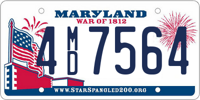 MD license plate 4MD7564