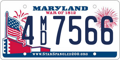 MD license plate 4MD7566