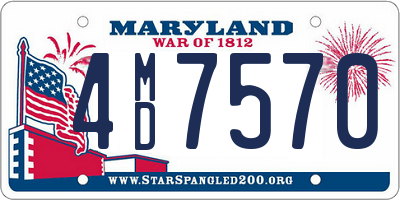 MD license plate 4MD7570