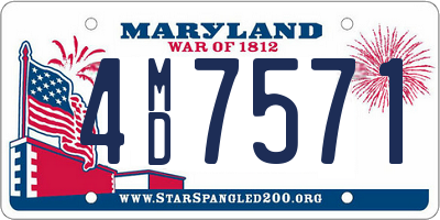 MD license plate 4MD7571