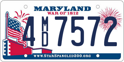 MD license plate 4MD7572