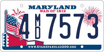 MD license plate 4MD7573