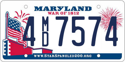 MD license plate 4MD7574