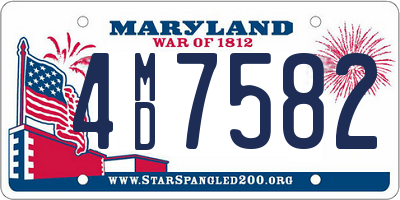 MD license plate 4MD7582