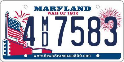 MD license plate 4MD7583