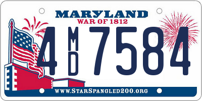 MD license plate 4MD7584