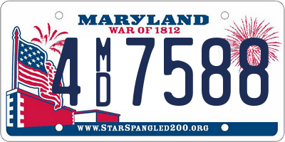 MD license plate 4MD7588