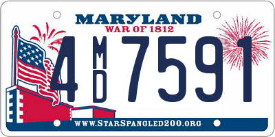 MD license plate 4MD7591