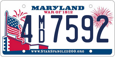 MD license plate 4MD7592