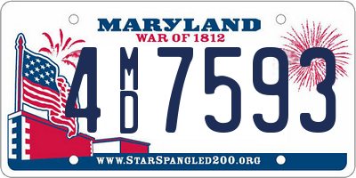 MD license plate 4MD7593