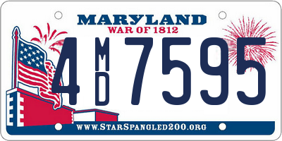 MD license plate 4MD7595