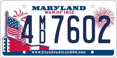 MD license plate 4MD7602