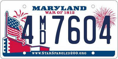 MD license plate 4MD7604